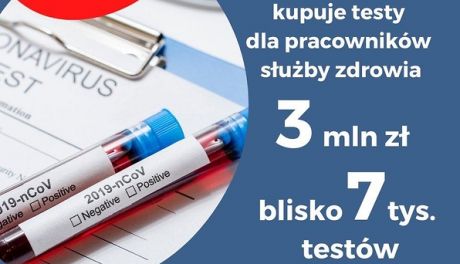 Mazowsze kupi 7 tys. testów na koronawirusa