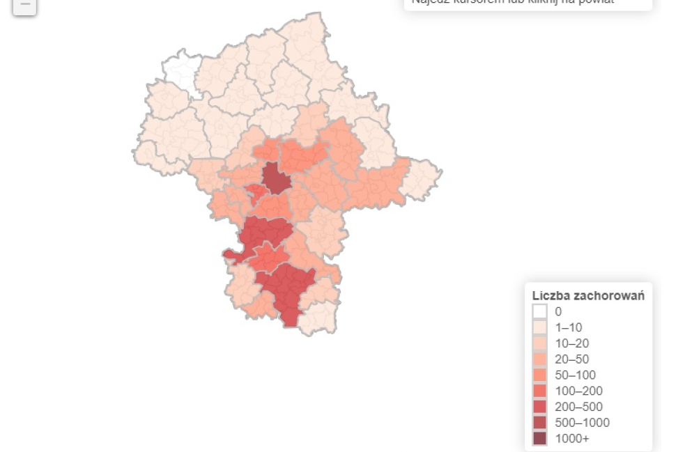 Koronawirus. Mazowsze publikuje mapę interaktywną