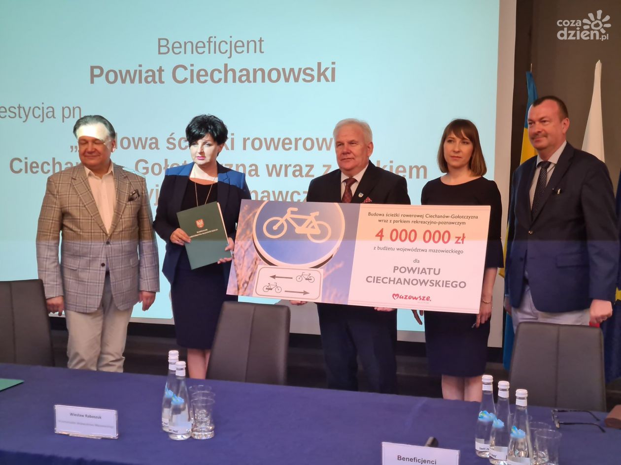 Inwestycje w subregionie ciechanowskim, powstanie m.in. ścieżka rowerowa do Gołotczyzny