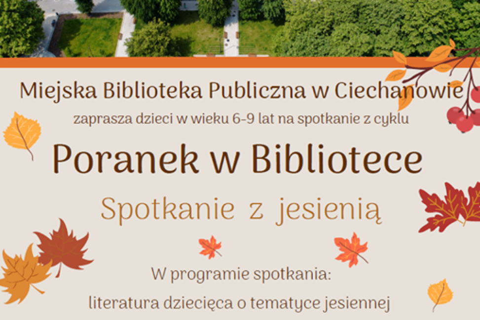 Spotkanie z jesienią w Miejskiej Bibliotece Publicznej w Ciechanowie