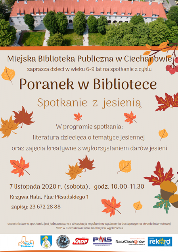 Spotkanie z jesienią w Miejskiej Bibliotece Publicznej w Ciechanowie