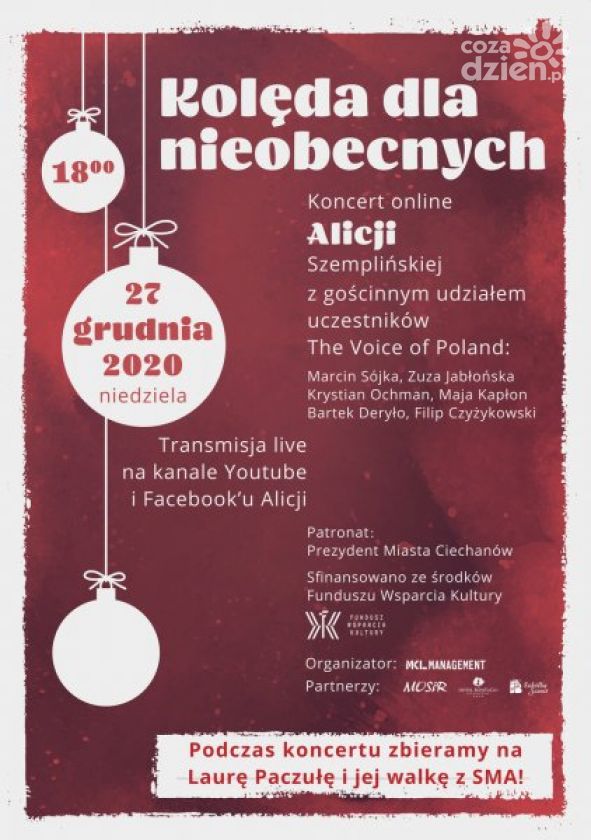 Ciechanów. Przed nami koncert online Alicji Szemplińskiej i uczestników 