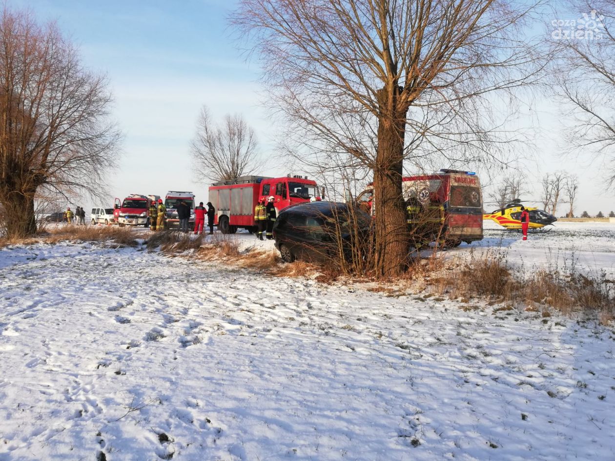Groźny wypadek pod Płońskiem, kierowca był reanimowany
