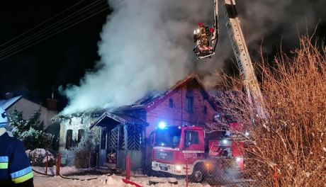 Pożar domu w Opaleńcu