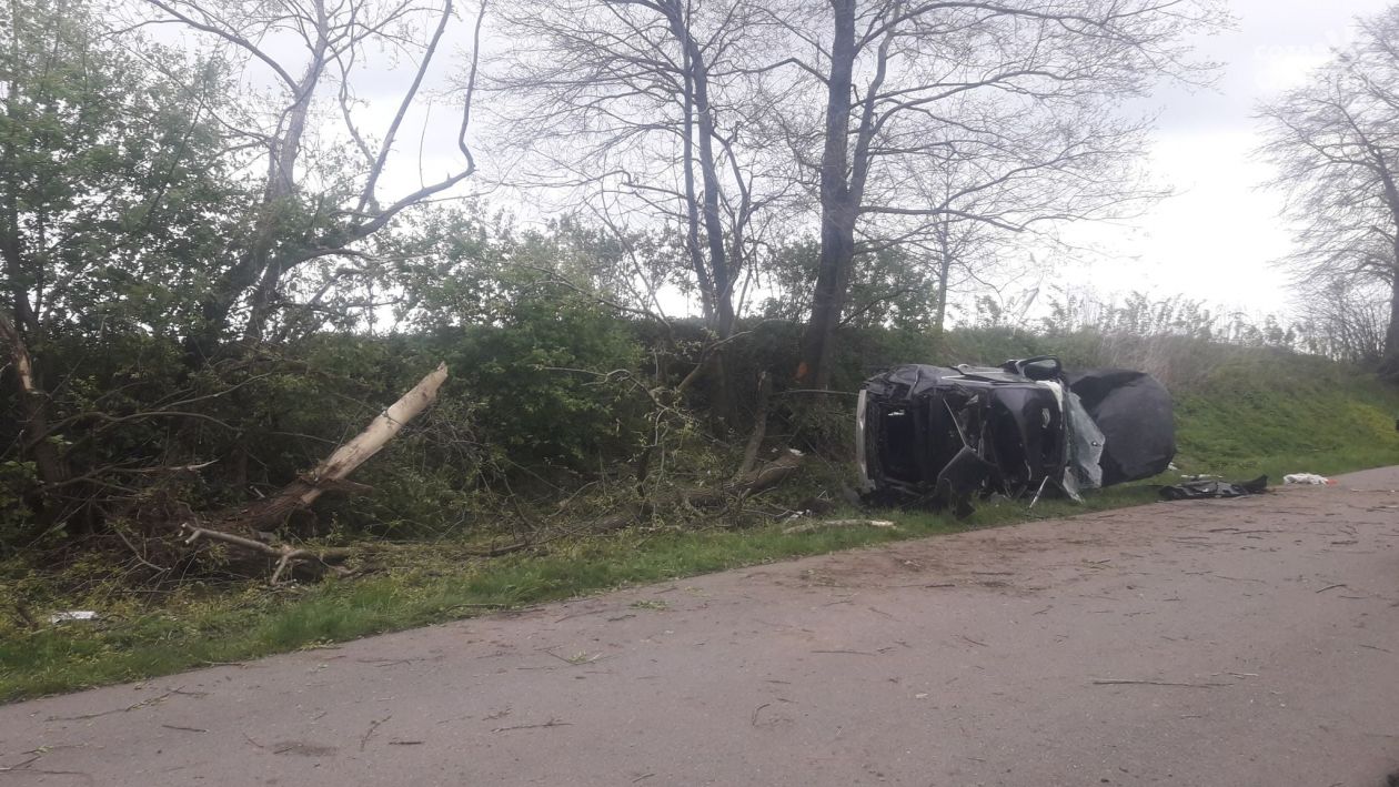 Poważny wypadek pod Płońskiem (zdjęcia)