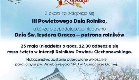 Powiatowy Dzień Rolnika. Uroczystości odbędą się w Opinogórze