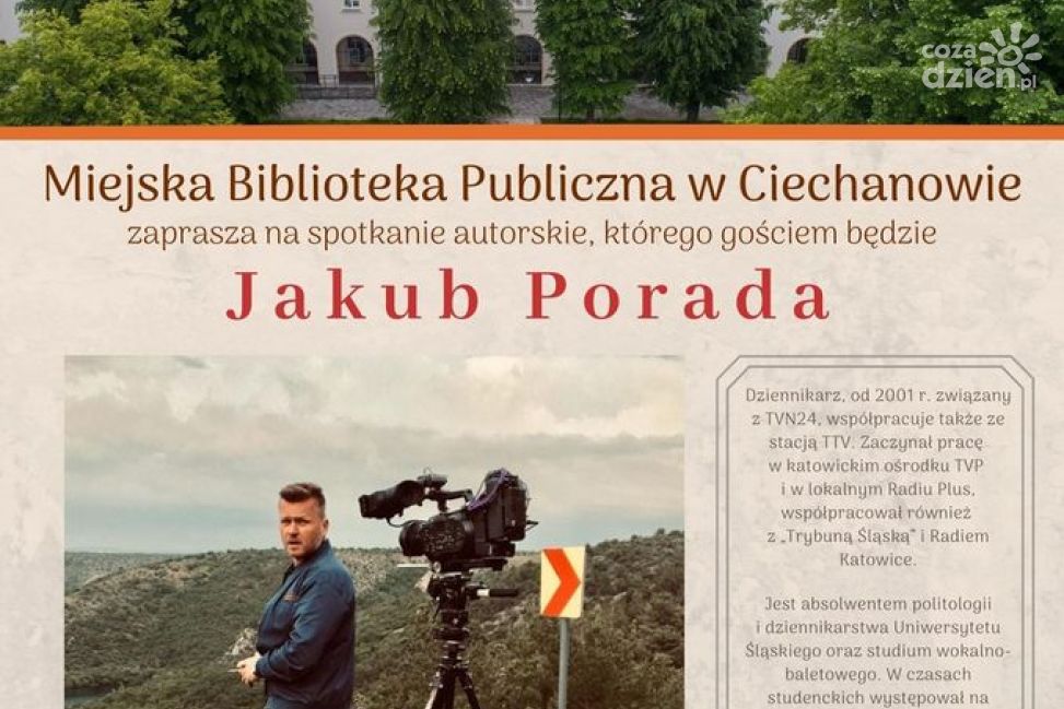 Przed nami kolejne spotkanie autorskie w Miejskiej Bibliotece Publicznej w Ciechanowie