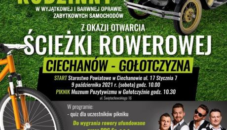 Ścieżka rowerowa Ciechanów-Gołotczyzna. Uroczyste otwarcie już w sobotę!