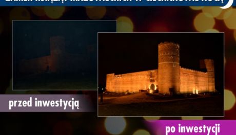 Awaria oświetlenia zamku w Ciechanowie