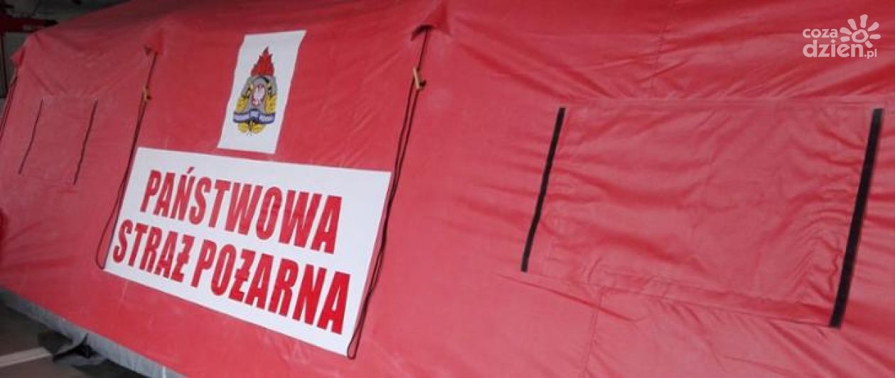 Nowy namiot dla ciechanowskich strażaków
