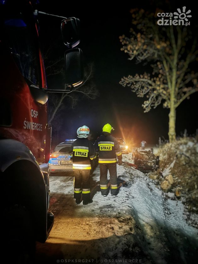 Groźny wypadek w gminie Świercze