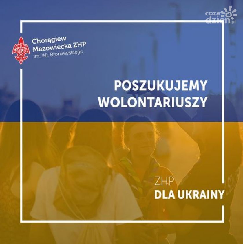 Hufiec ZHP Ciechanów przyjmuje wolontariuszy w akcji 