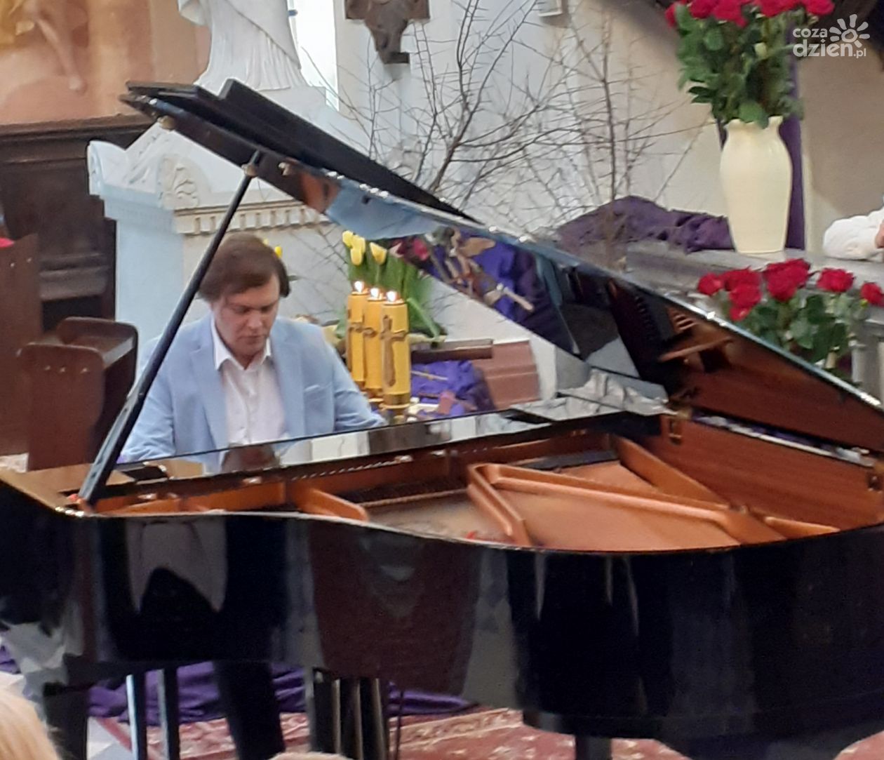 Hubert Rutkowski, pianista z Hamburga zagrał w swoim rodzinnym Krasnem