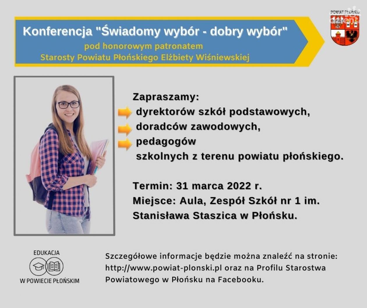 Młodzież i rodzice poznali ofertę edukacyjną szkół ponadpodstawowych powiatu płońskiego