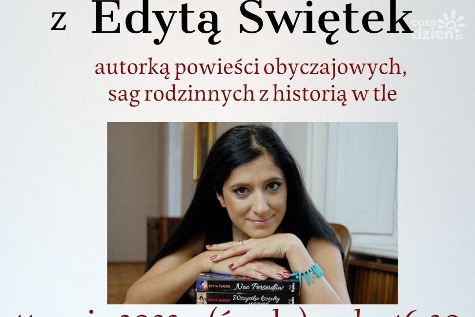 Podczas 'Tygodnia Bibliotek' do Opinogóry przyjedzie pisarka Edyta Świętek