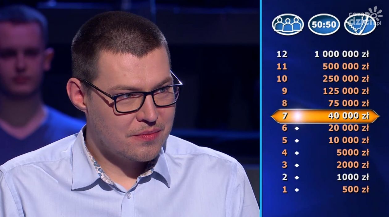 Ciechanowianin Łukasz Wesołowski wygrał 125 tysięcy złotych w programie Milionerzy