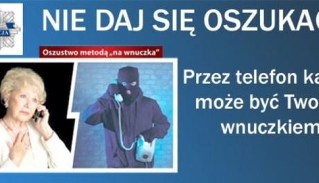 Seniorka z Mławy nie dała się nabrać. Dzwonili do niej oszuści działający metodą "na wnuczka"