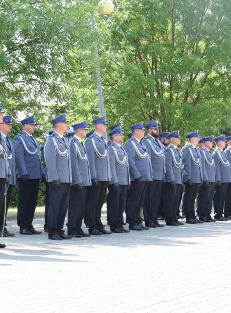 Główne obchody Święta Policji w Przasnyszu odbyły się przed budynkiem powiatowej komendy