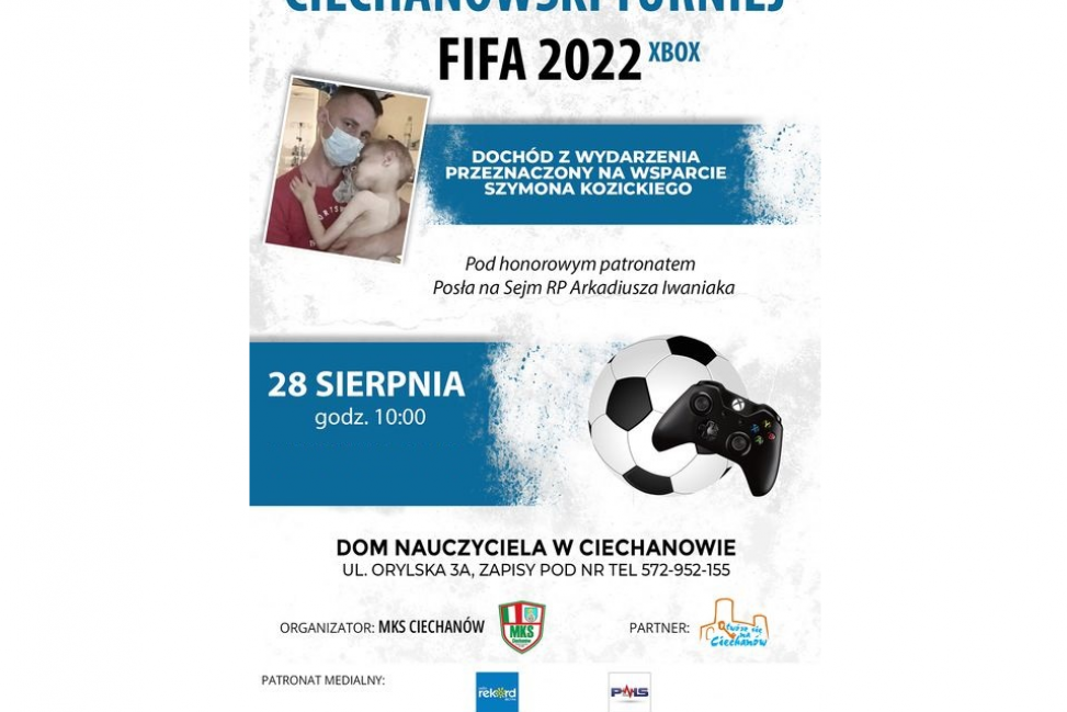 Charytatywnie. Przed nami Ciechanowski Turniej FIFA 2022