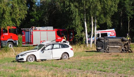 Dwie osoby poszkodowane w wypadku pod Budami Garlińskim w powiecie mławskim