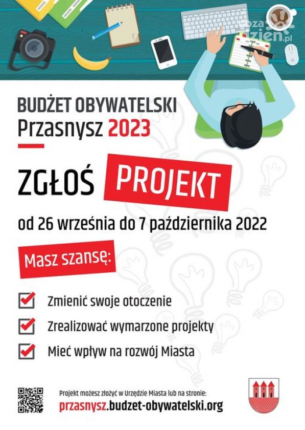 Przasnysz. Rusza nabór projektów do Budżetu Obywatelskiego 2023