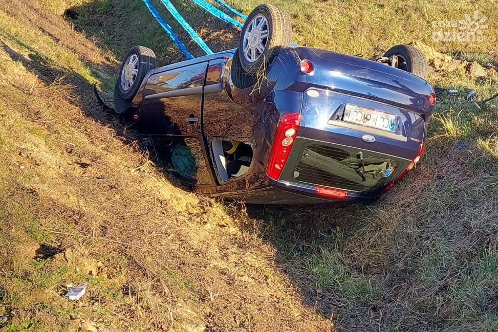 Wypadek pod Ciechanowem. Dowódca przasnyskiego wojska ruszył z pomocą