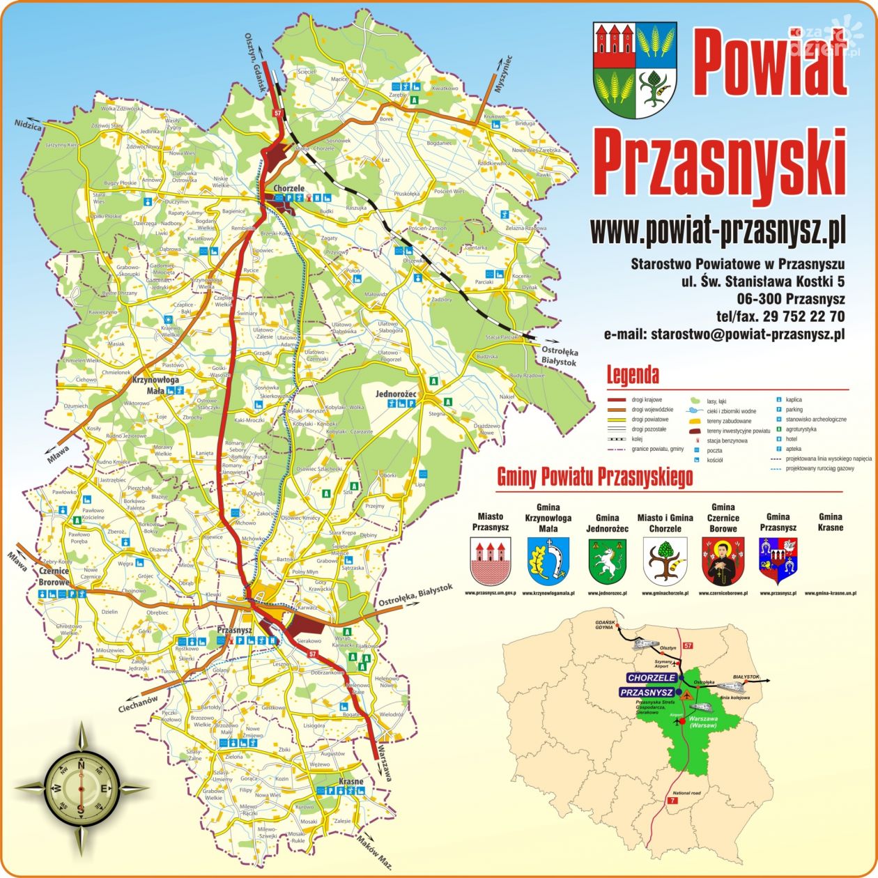 Powiat Przasnyski jest zmuszony odstąpić od umowy z wykonawcą dwóch dróg przebiegających przez jego terytorium. Zarząd chce ratować inwestycje