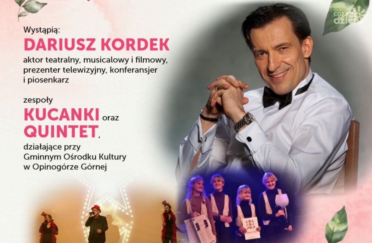 Dariusz Kordek zaśpiewa dla kobiet w Opinogórze