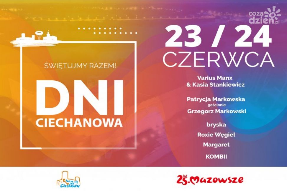 Dni Ciechanowa - 7 koncertów, nagrody dla uczniów i smakołyki