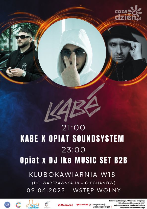 Hip-hopowa euforia w Ciechanowie: Kabe, Opiat Soundsystem i DJ Ike w Klubokawiarni W18!