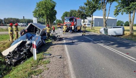 3 auta zderzyły się pod Ciechanowem. 1 osoba trafiła do w szpitala (akt.)