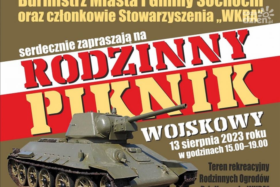 Rodzinny Piknik Wojskowy już 13 sierpnia w Kolonii Sochocin 
