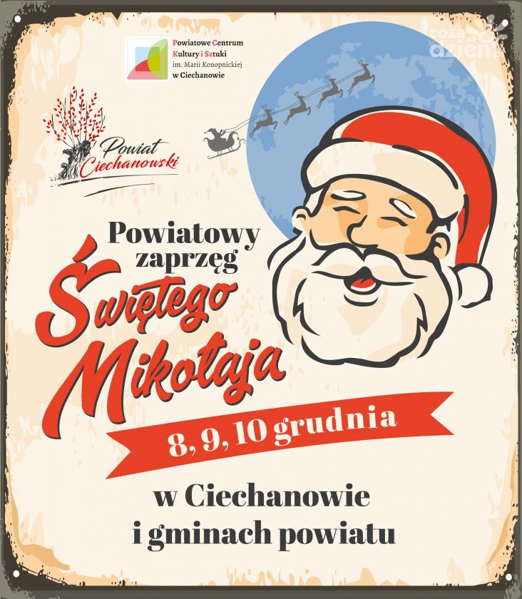 Zaprzęg Świętego Mikołaja w powiecie ciechanowskim szykuje się do podróży
