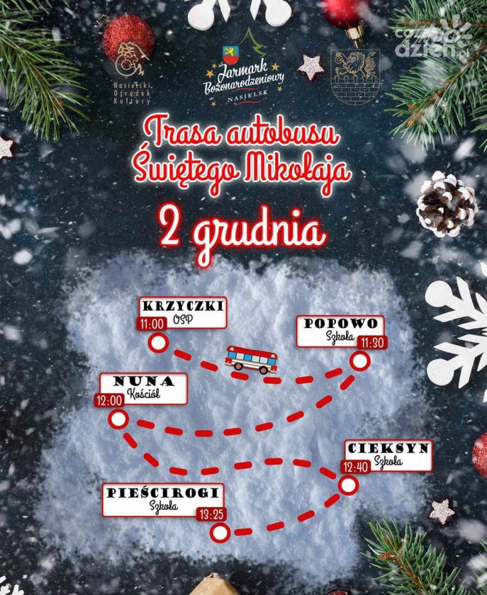 Zaprzęg Świętego Mikołaja przejedzie przez Nasielsk i okolice 