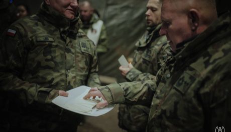 Święta na granicy: żołnierze Wojsk Obrony Terytorialnej na służbie
