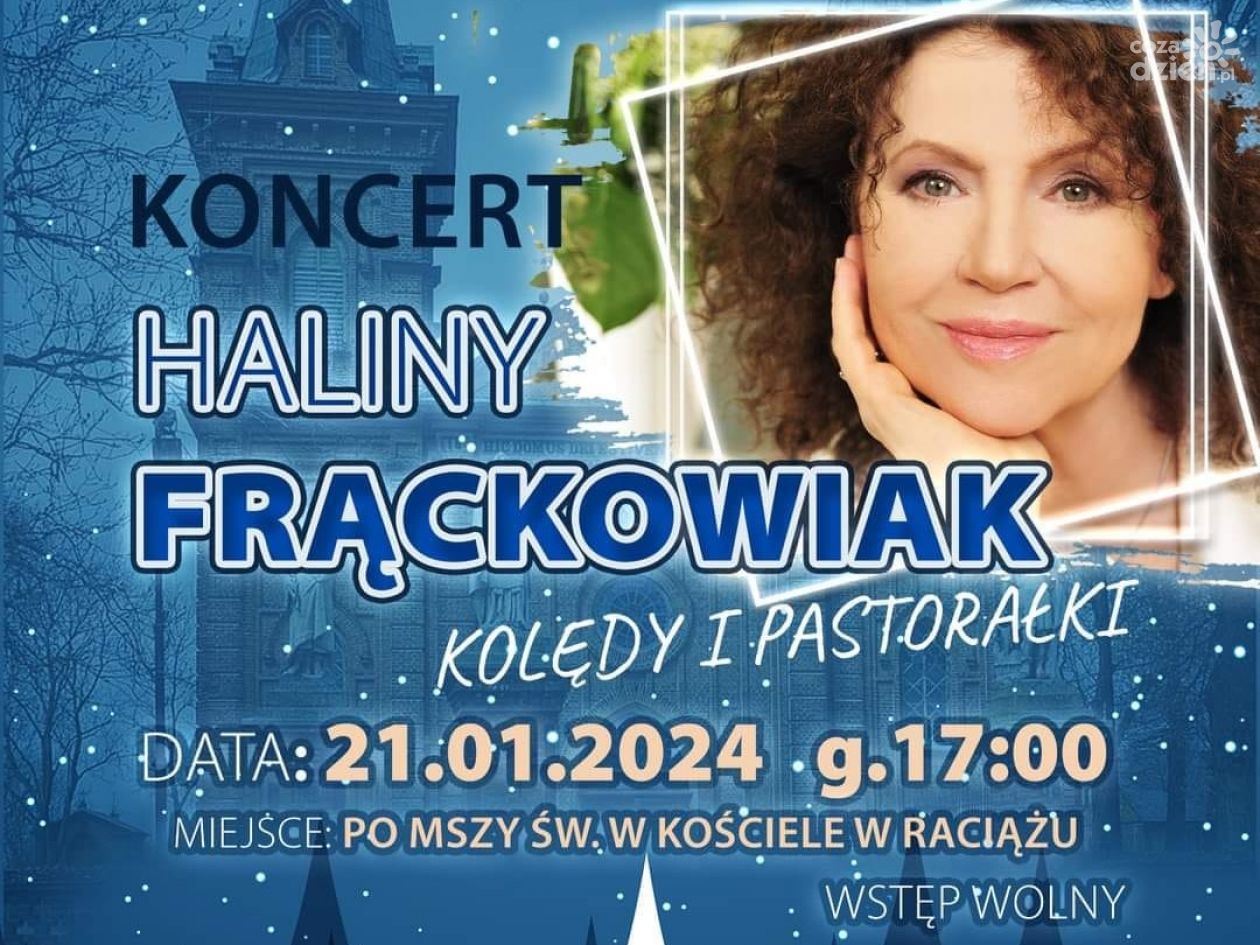 Koncert Haliny Frąckowiak w Raciążu: kolędy i pastorałki