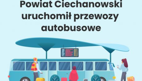 Powiat Ciechanowski uruchomił dwie linie autobusowe