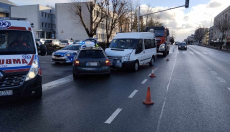 Wypadek drogowy na skrzyżowaniu w Ciechanowie 