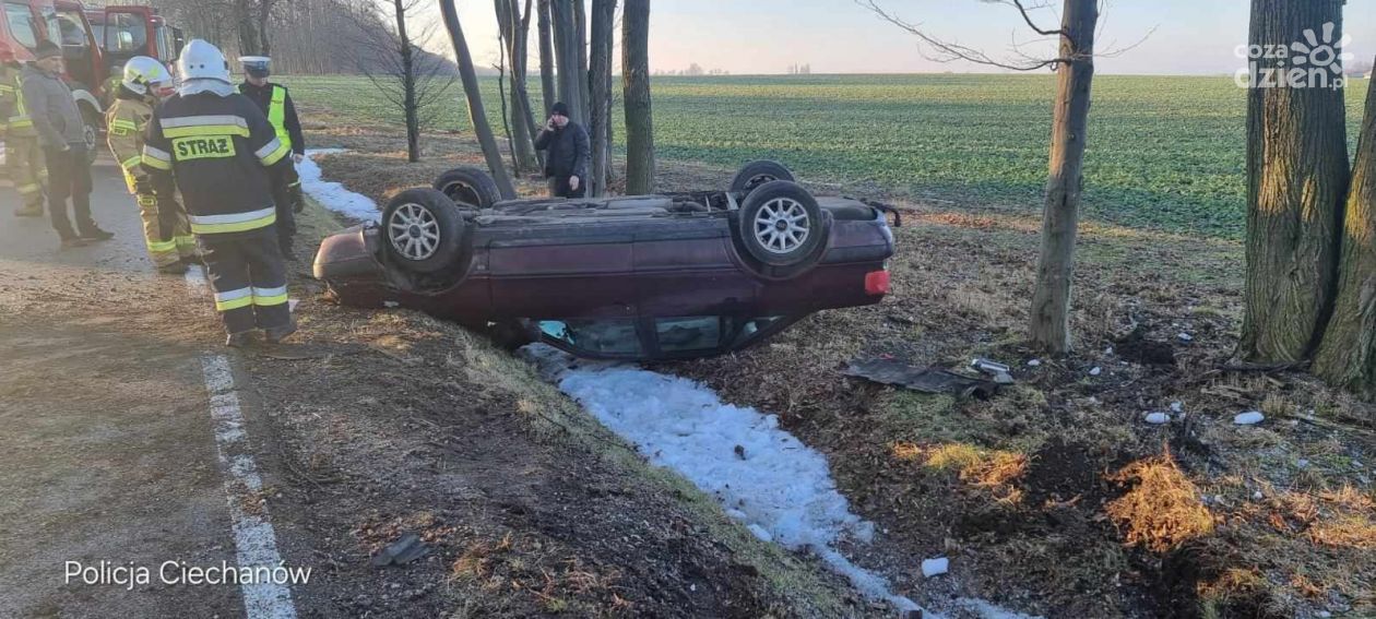 Trzy zdarzenia drogowe - apel policji o ostrożność na śliskich drogach