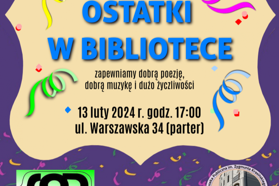 Na ostatki do biblioteki!