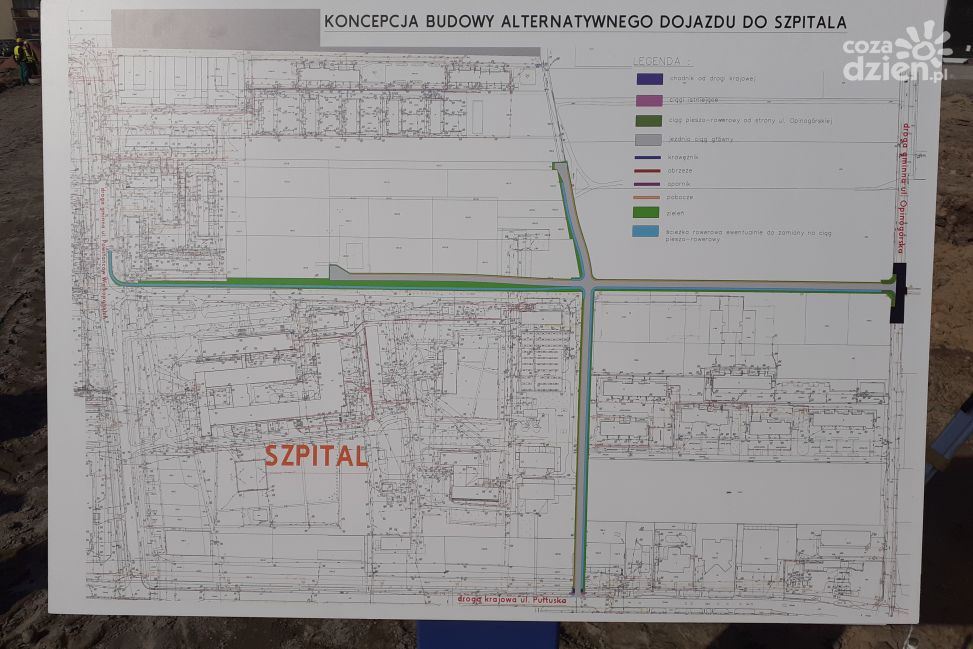 Inwestycja drogowa przy szpitalu w Ciechanowie - lepszy dojazd, większy komfort, bezpieczeństwo