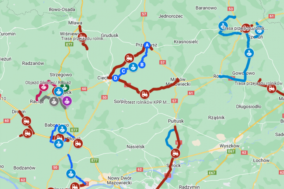 Planowany protest rolników - przygotuj się na utrudnienia w ruchu drogowym