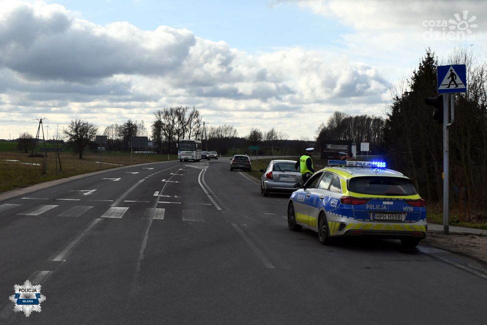 Wypadek na przejściu dla pieszych w Mławie