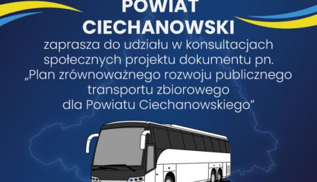 Spotkanie dotyczące planu zrównoważonego rozwoju publicznego transportu zbiorowego dla Powiatu Ciechanowskiego
