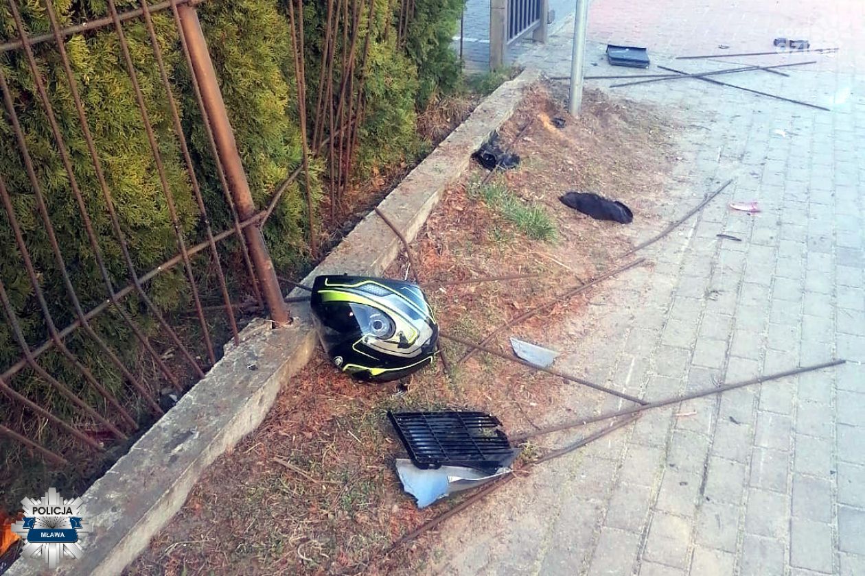 Wypadek motocyklisty w Stupsku