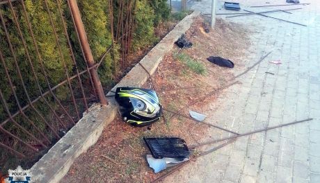 Wypadek motocyklisty w Stupsku