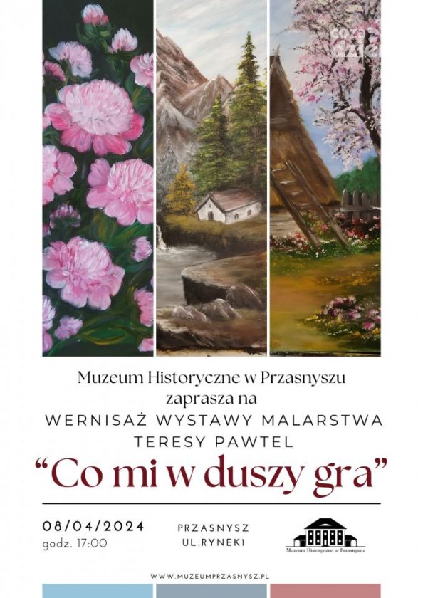 Wernisaż wystawy malarstwa Teresy Pawtel pt. “Co mi w duszy gra” 