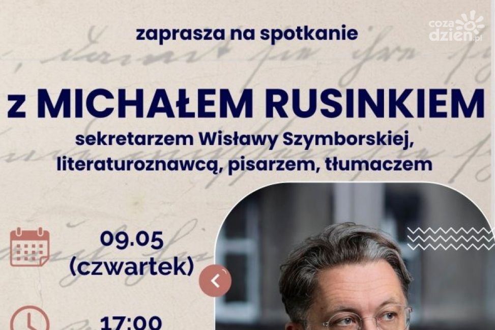 Michał Rusinek przyjedzie do Przasnysza