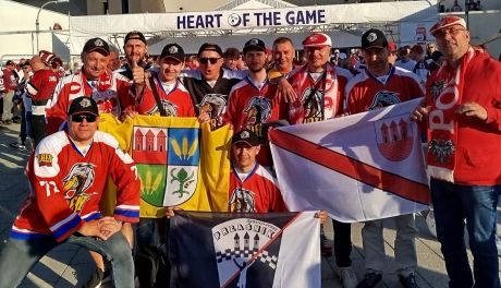 Orły Przasnysz i Ice Team Ciechanów dopingowały Polskę na Mistrzostwach Świata w hokeju na lodzie
