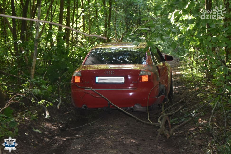 Pijany kierowca Audi spowodował kolizję i uciekł do lasu